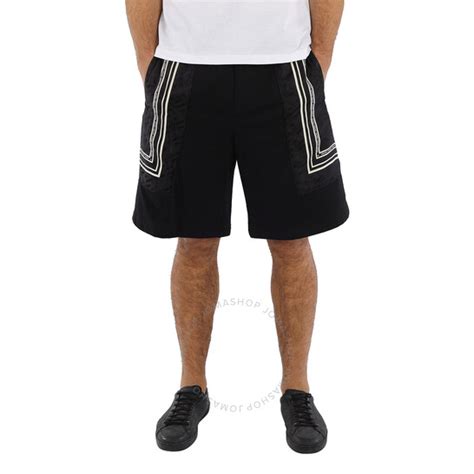 Versace Men's La Greca Bermuda Shorts In Black 